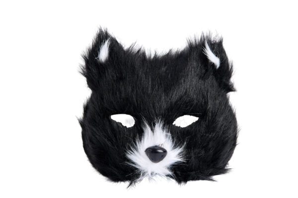Cat Mask Furry - Black/White