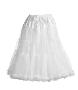 Long Petticoat - White Plus Size