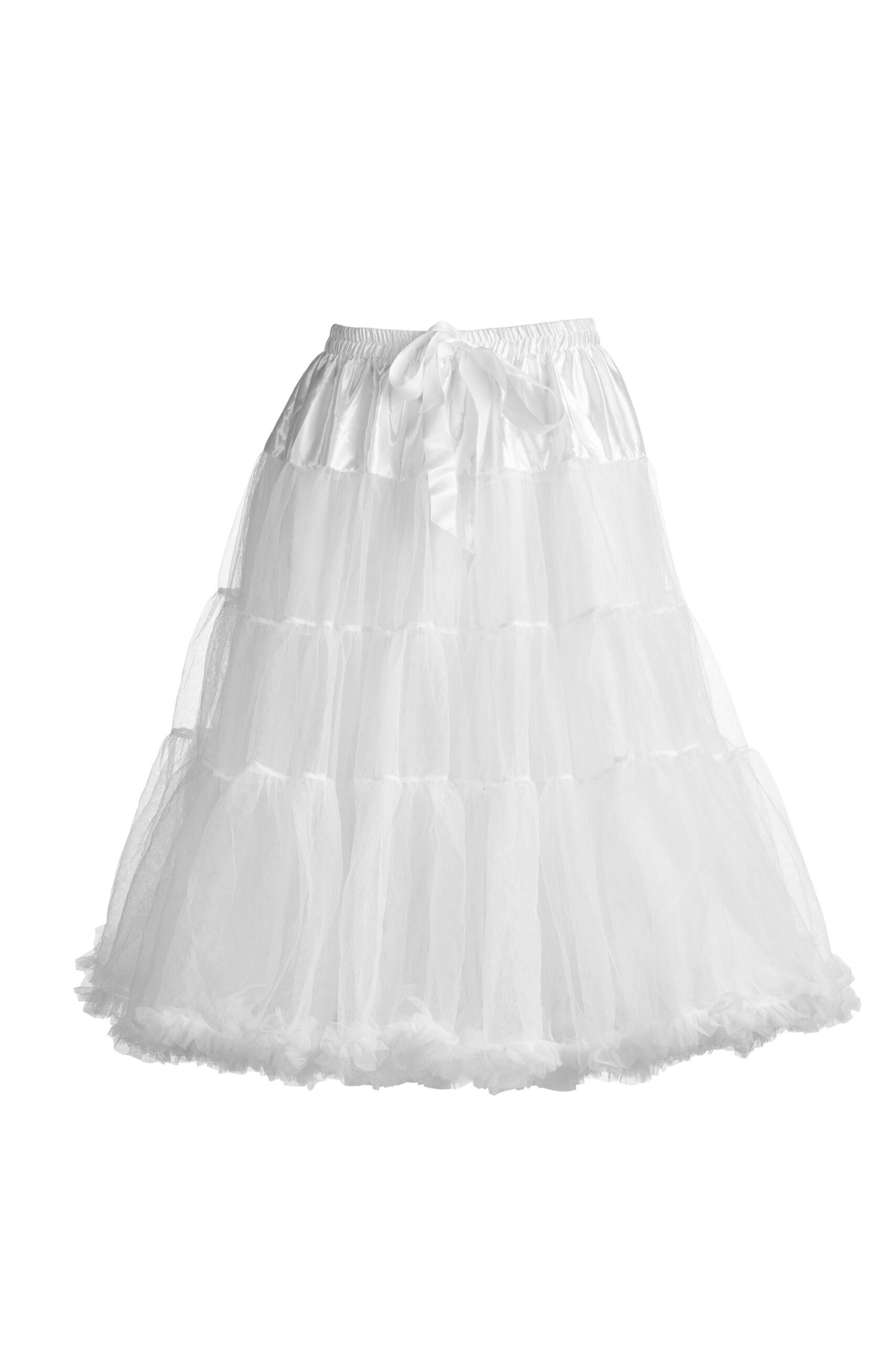 Long Petticoat - White Plus Size