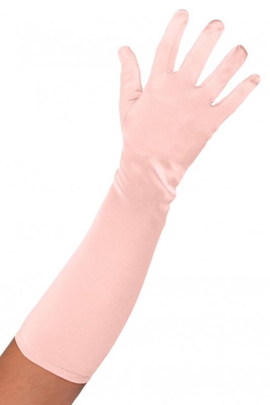 Satin Gloves – Pink