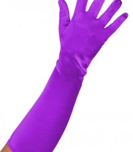 Satin Gloves – Purple