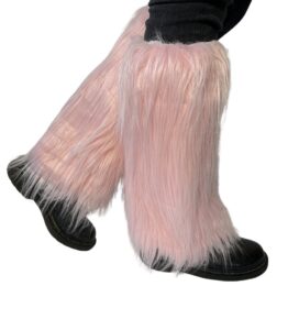 Fluffy Leg Warmers – Baby Pink