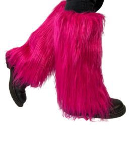 Fluffy Leg Warmer – Hot Pink