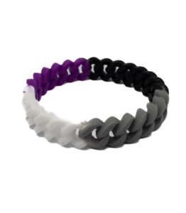 A Sexual Pride Braided Silicon Bracelet